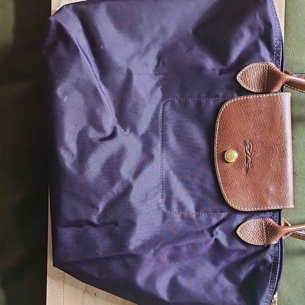 Purple and Brown Tote Bag